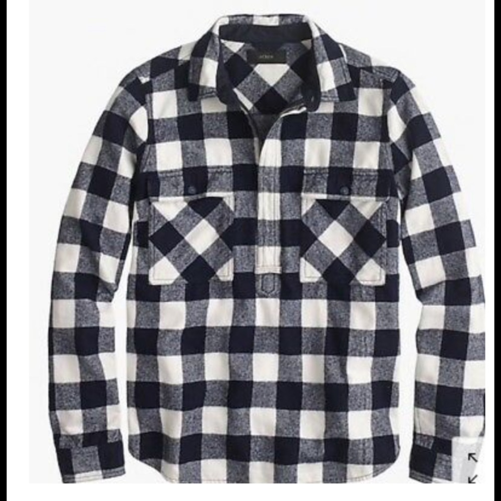 NWT J CREW BUFFALO CHECK SHIRT JACKET $118 XS